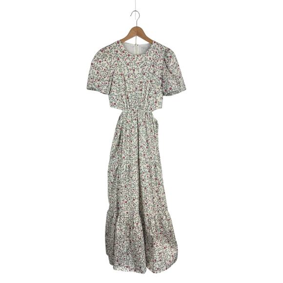 NWT WAYF Floral Cutout Maxi Dress - Picture 2 of 8